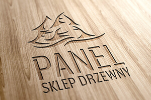 Panel logo drewno